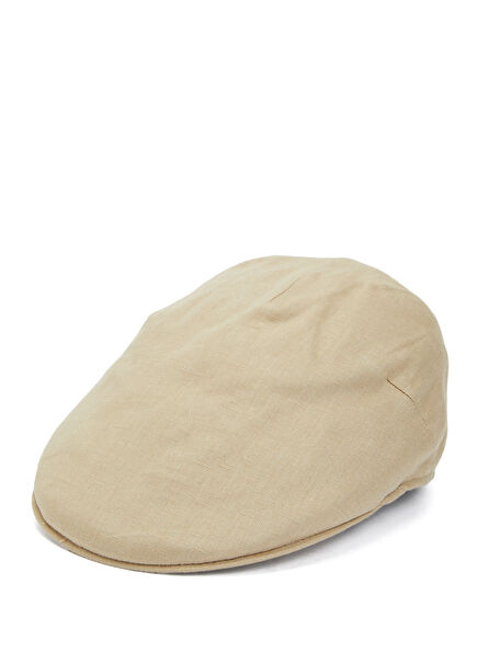 Beige Men's Linen Hat