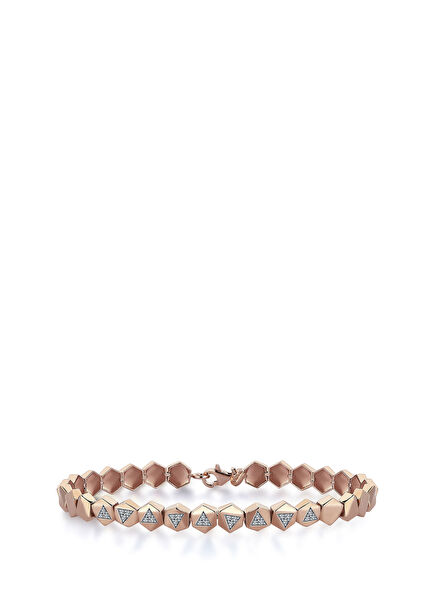 Pars Bagel Brown 14 Ayar Kadın Pırlanta Bilezik