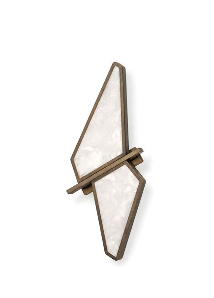 Miracle Tumbled White Marble Led Sconce