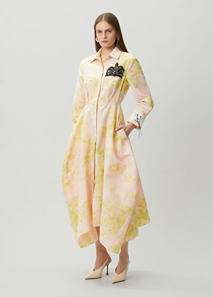 Pink Floral Embellished Maxi Dress