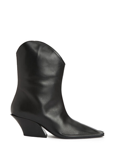 Siyah Kadın Deri Bot