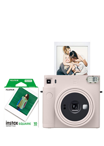 Instax SQ1 White Camera and 10 Frames of Film