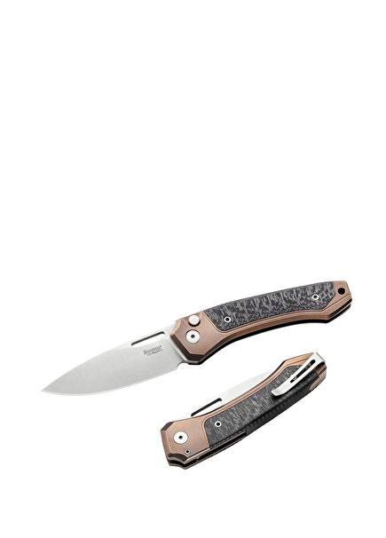 Twain Bronze Titanium Carbon Fiber Pocket Knife
