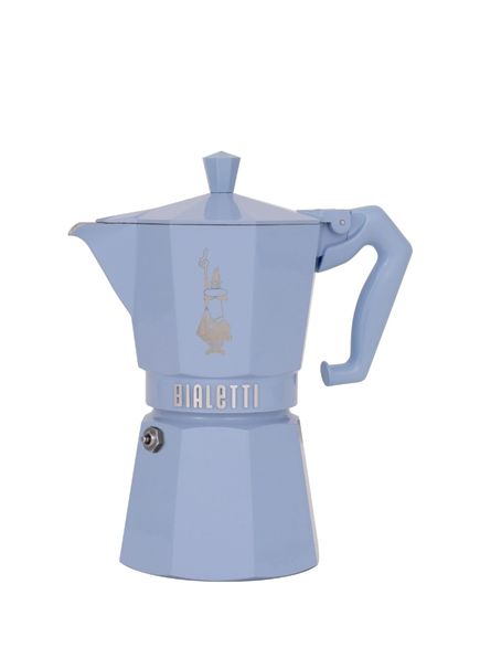 Express Exclusive Blue Metal 3 Cup Moka Pot