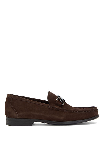 Brown Men's Suede Loafer