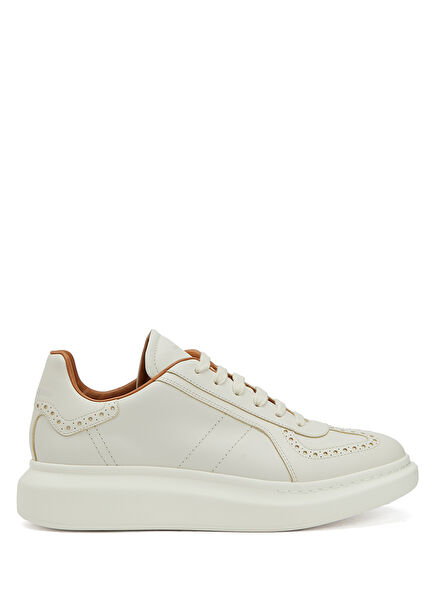 Oversized Off-White Men's Leather Sneakers