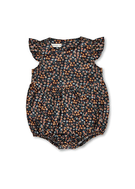 Noa Evie Rose Liberty London Kumaş Kolsuz Kız Bebek Tulum