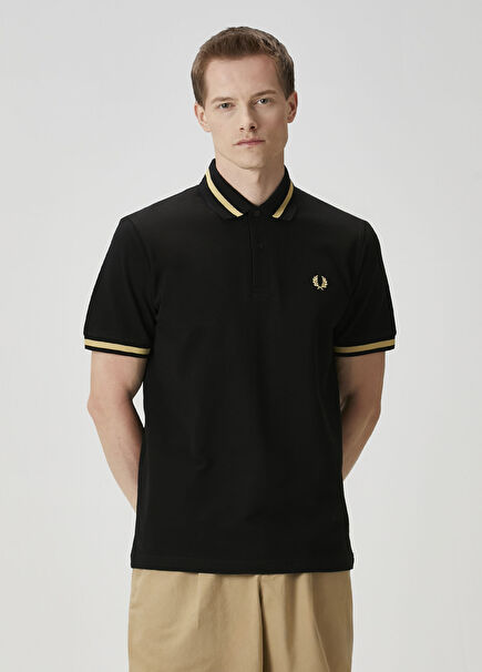 Siyah Polo Yaka T-shirt