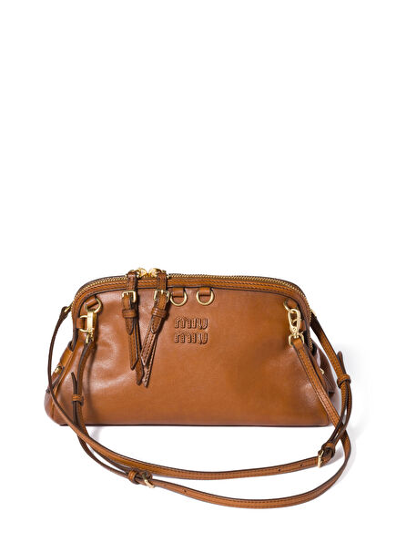 Caprice Brown Leather Women's Shoulder Bag