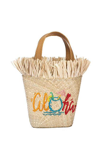 Aloha Bucket Naturel Kadın Kova El Çantası