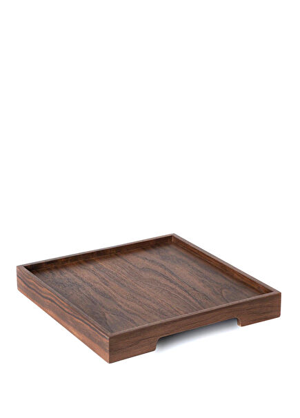 Edge Serisi Kahverengi Ceviz Servis Tepsisi