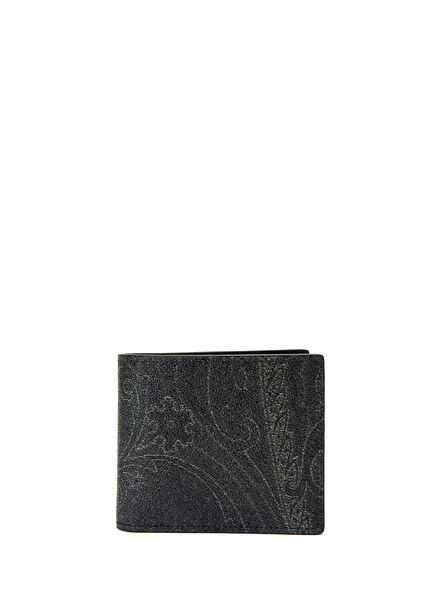 Black Patterned Men's Wallet
