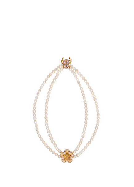 Carnation Aurora Womens Gold Plated Hair Accessory