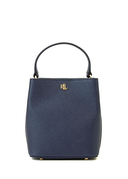 Navy Blue Women's Leather Bag