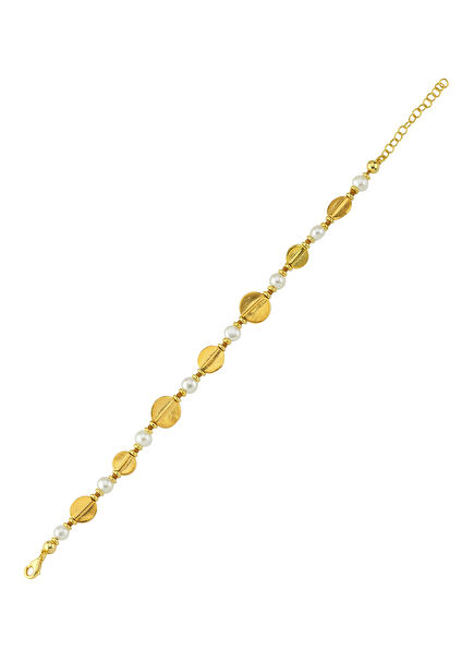 Pearl Element Women's Gold Plated Bracelet