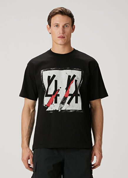 Black Logo Printed T-Shirt