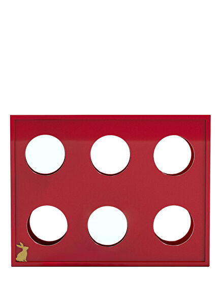 Kırmızı Ahşap Mini Şarap Ünitesi