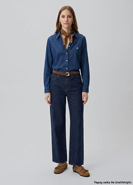 Indigo Palazzo Jean Pantolon
