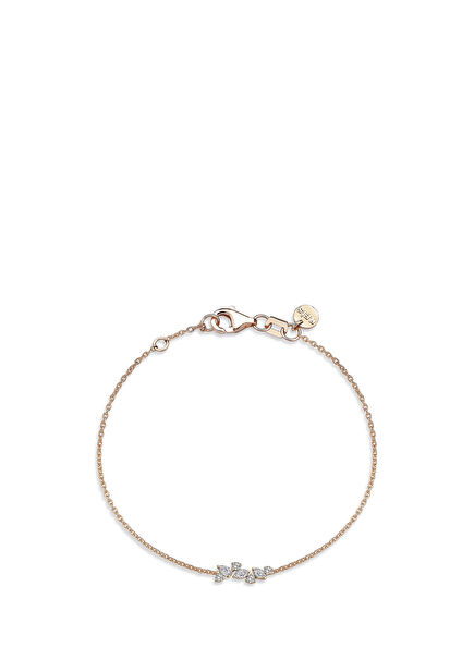 Mini Marquise Diamond Stone 14K Gold Women's Bracelet