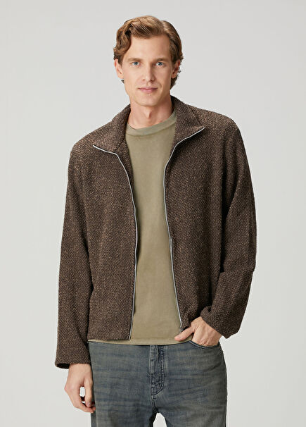 Kahverengi Triko Hırka