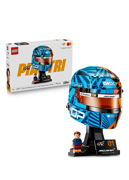 Editions McLaren Mastercard F1 Team Oscar Piastri Helmet 793 Pcs. Ages 14+ Building Toy 43017