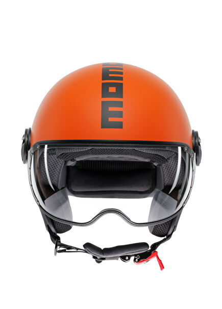 Fgtr Classic Matt Orange Black Açık Motosiklet Kaskı