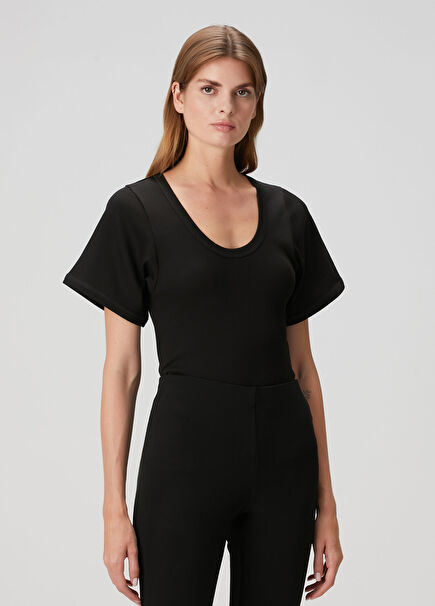 Lunai Siyah Organik Pamuk T-shirt