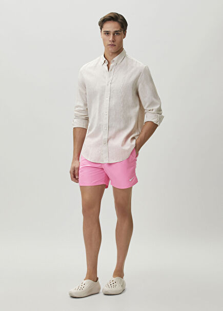 5" Brief-Lined Volley Pembe Mayo