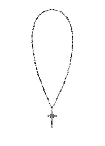 Cross Doğal Taş Erkek Kolye