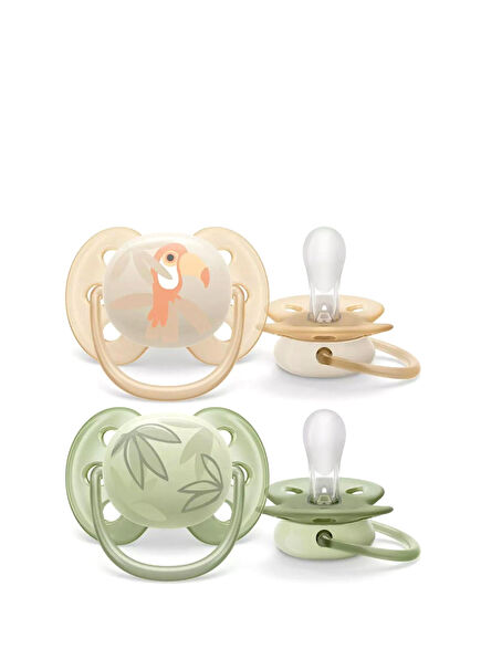 Ultra Soft 0-6 Months 2-pack Baby Boy Pacifier