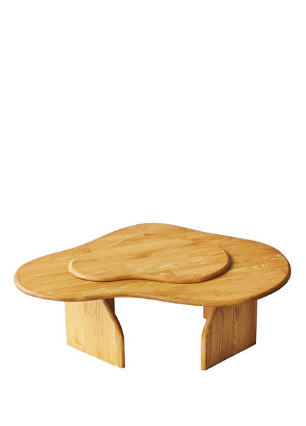 Melted Teak Masif Orta Sehpa