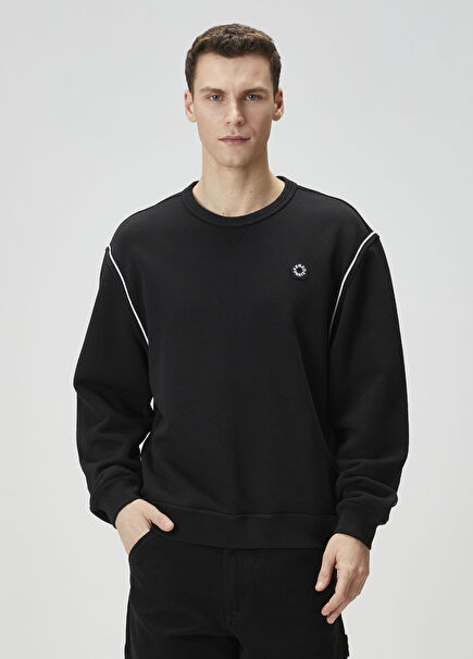 Boke Flower 2 Siyah Sweatshirt