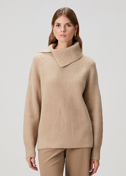 Cecil Beige Cashmere Sweater