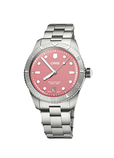 Divers Sixty-Five Cotton Candy Rosa 01 733 7771 4058-07 8 Gri Çelik Kadın Kol Saati
