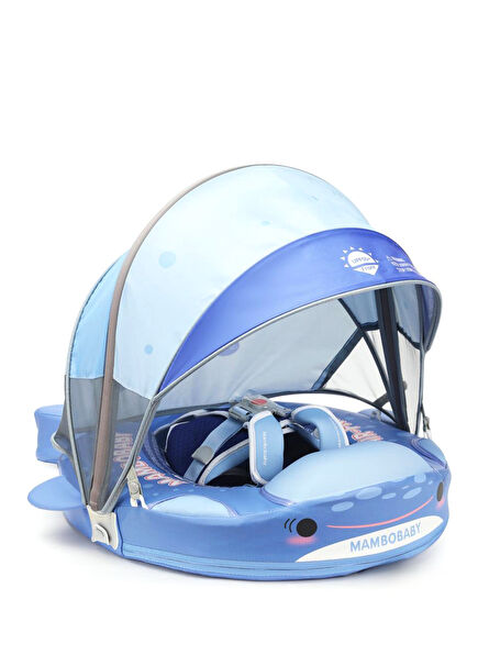 Whale Shark Safe Canopy and Foot Support Baby Swim Ring