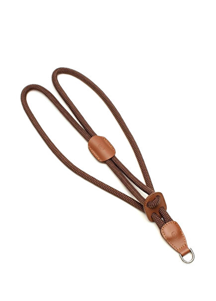 Kahverengi Paracord ve Deri Köpek Göğüs Tasması