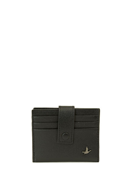 Black Men's Leather Card Holder
