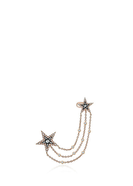 Stellar Bond Rose Gold Kadın Altın Küpe