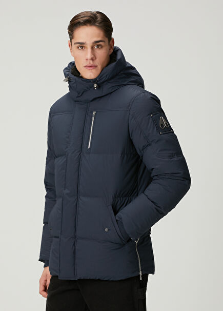 Everest 3Q Lacivert Kapüşonlu Puff Parka