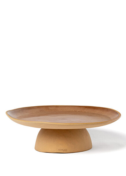 Mocha Ceramic Large Serving Plate 31 cm