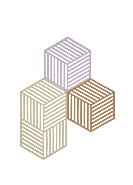 Altıgen Renkli Silikon 3'lü Nihale Seti