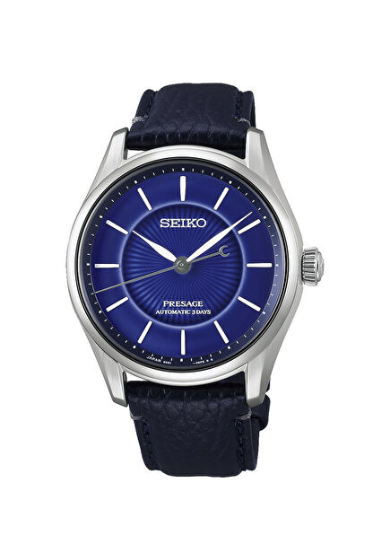 HCC007J1 Presage Classic Lacivert Deri Erkek Kol Saati