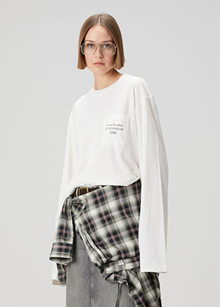 Beyaz Organik Pamuk T-shirt