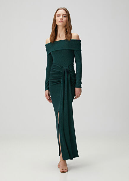 Reene Dark Green Maxi Dress