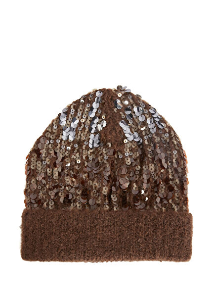 Brown Women's Wool Beanie