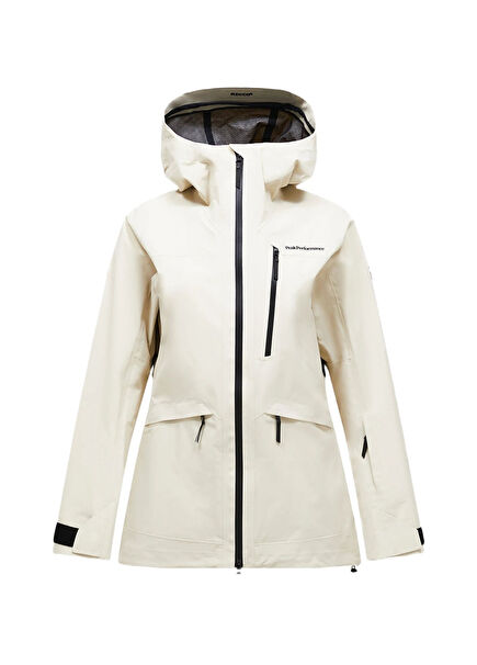 Vertec 3L Jacket Beyaz Kadın Kayak Ceketi