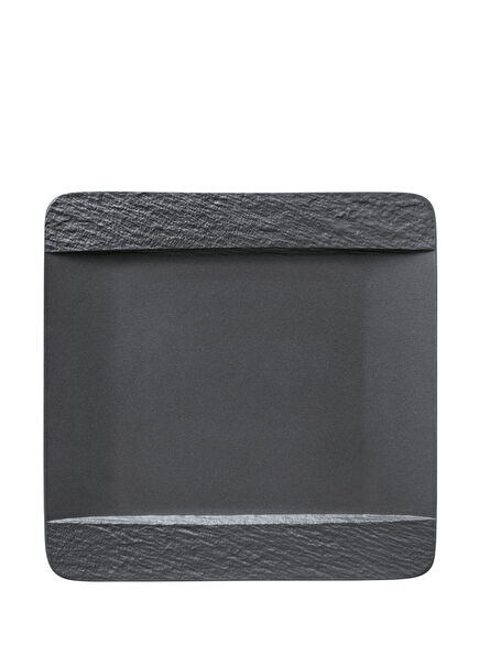Manufacture Rock Siyah Porselen Kare Servis Tabağı 28 cm