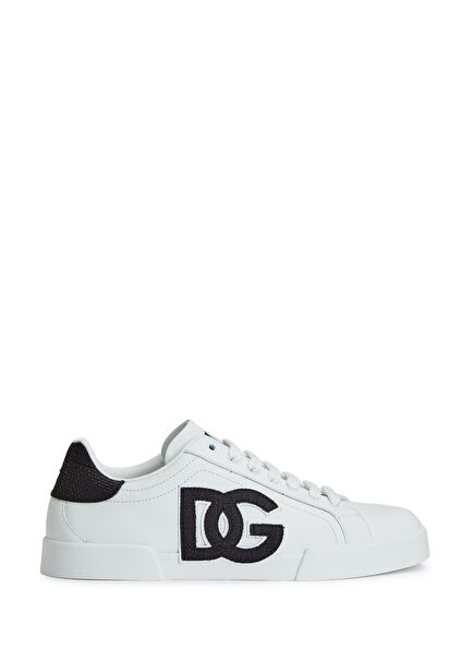 Strobel Port Black And White Men's Leather Sneaker