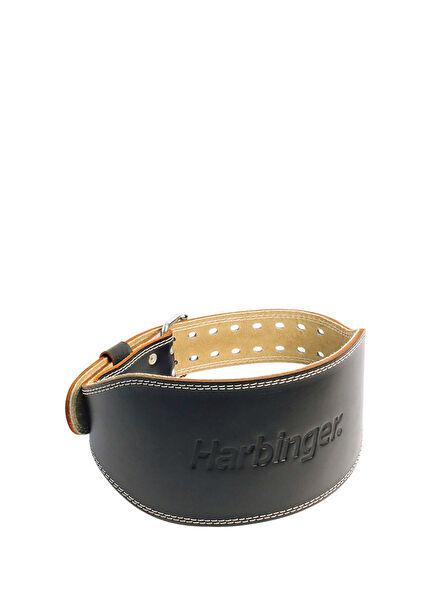 Black 6" Padded Leather Unisex Ağırlık Kemeri
