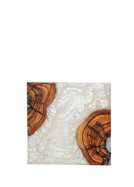 Block Sedef Pirinç Ayak Dekoratif Tabak